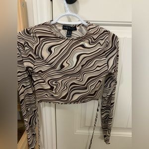 Cute long sleeve with tie string in the back